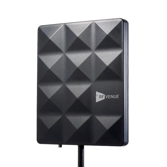 WEATHER RESISTANT IP-RATED CIRCULARLY POLARIZED ANTENNA FOR IEMS, WIRELESS MICS, RANGE UP TO 200'